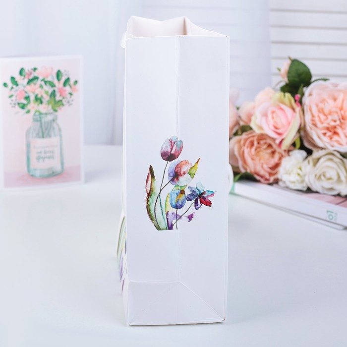 Пакет подарочный люкс, 18 х 25 х 8,5 см