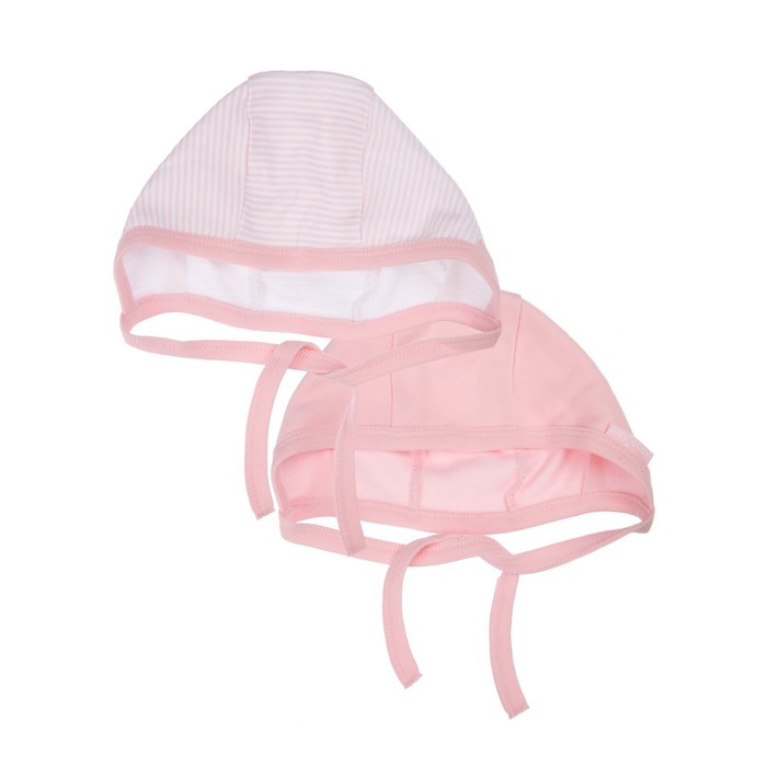 Чепчик для девочек, размер 44, 2 шт