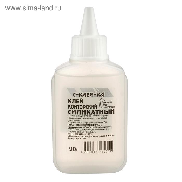 

Клей силикатный 90г РДК плоский флакон КСп-90