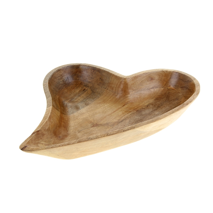 Блюдо из мангового дерева "Сердце"