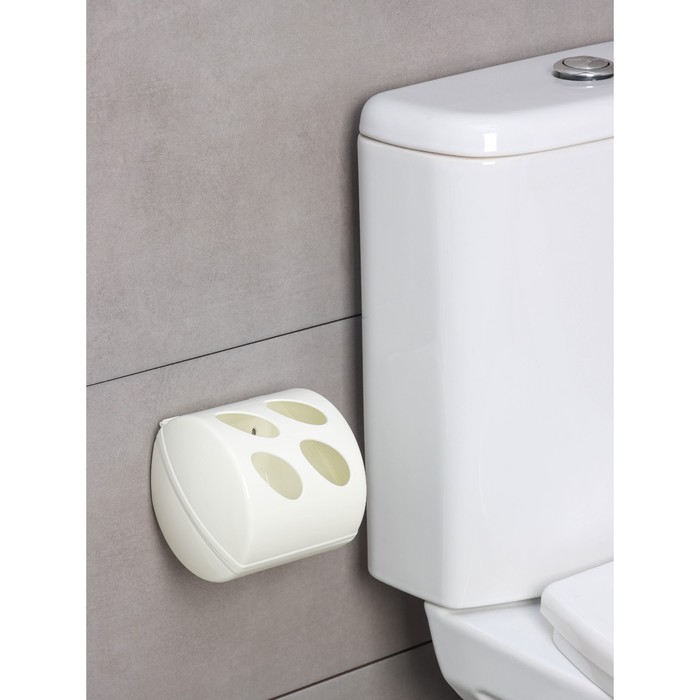 Держатель для туалетной бумаги Keeplex Light, 13,4×13×12,4 см, цвет белое облако держатель для туалетной бумаги keeplex цвет дымчато серый