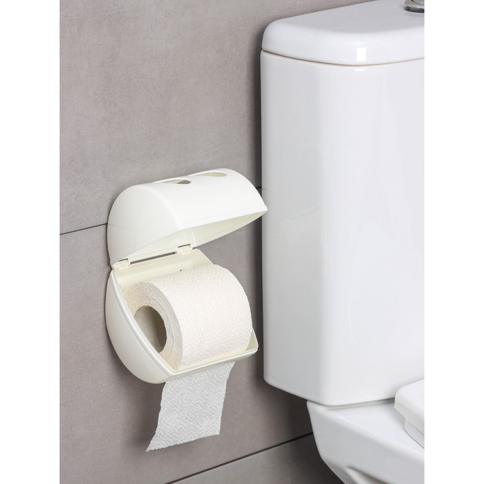 Держатель для туалетной бумаги Keeplex Light, 13,4×13×12,4 см, цвет белое облако