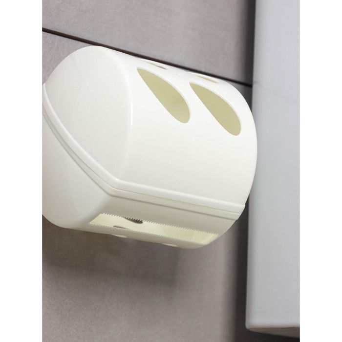 Держатель для туалетной бумаги Keeplex Light, 13,4×13×12,4 см, цвет белое облако