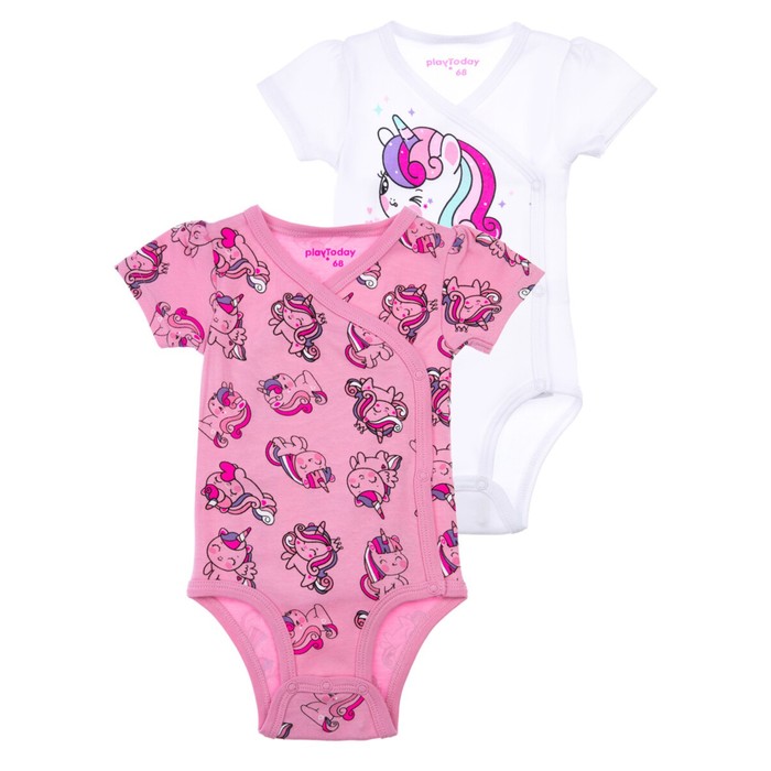 Боди для девочек, рост 68 см, 2 шт