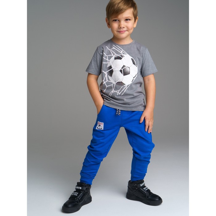 фото Брюки с начесом для мальчика, рост 110 см playtoday