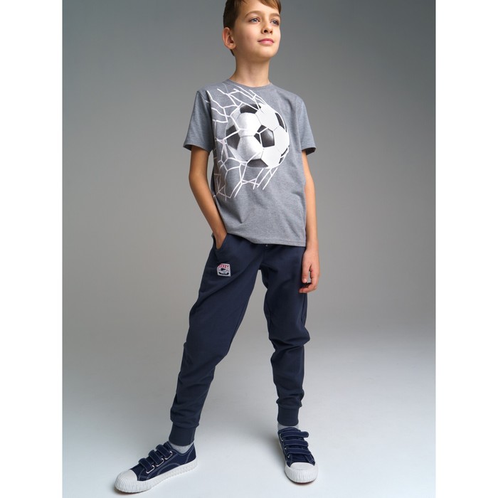 фото Брюки с начесом для мальчика, рост 128 см playtoday