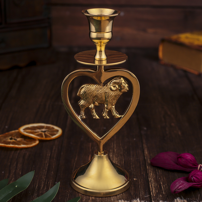 Подсвечник на 1 свечу "Овца. Сердце"
