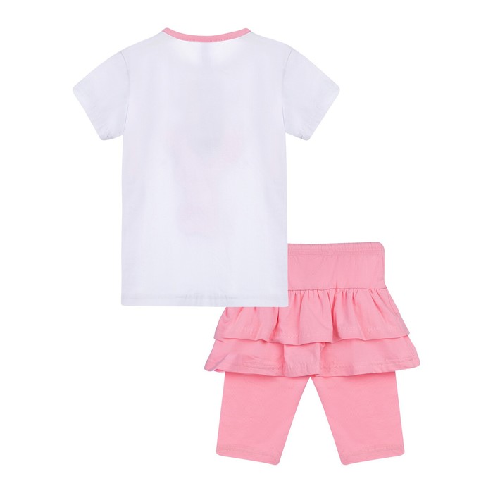 

Комплект для девочек: футболка, юбка-шорты, рост 92 см