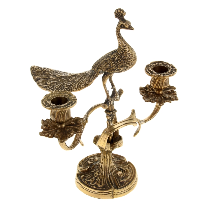 Подсвечник на 2 свечи "Пава"
