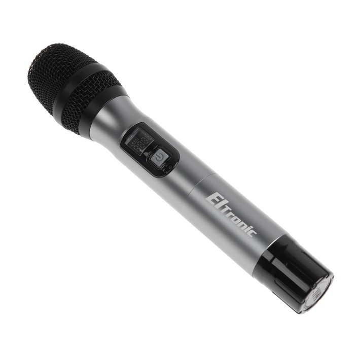Микрофон для караоке ELTRONIC 10-06, беспроводной, приемник, черный микрофон eltronic 10 08