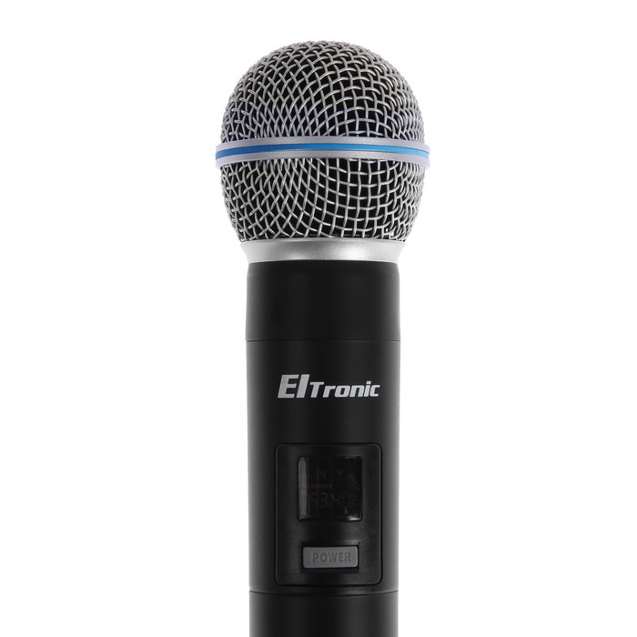 Микрофон для караоке ELTRONIC 10-03, беспроводной, приемник, черный