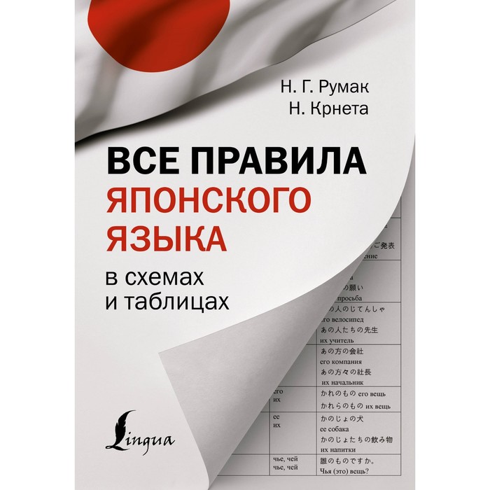 Все правила японского языка в схемах и таблицах. Румак Н.Г., Крнета Н. надежкина н в сыщикова а н все правила японского языка на ладони