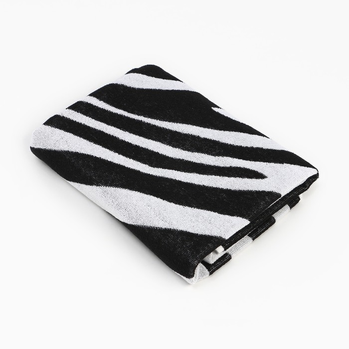 

Полотенце махровое Этель "Zebra" чёрный, 70х130 см, 100% хлопок, 420 гр/м2