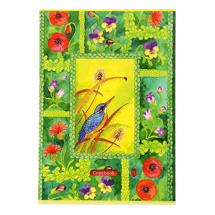 Тетрадь А4, 80 листов клетка "В удивительном саду", ВД-лак