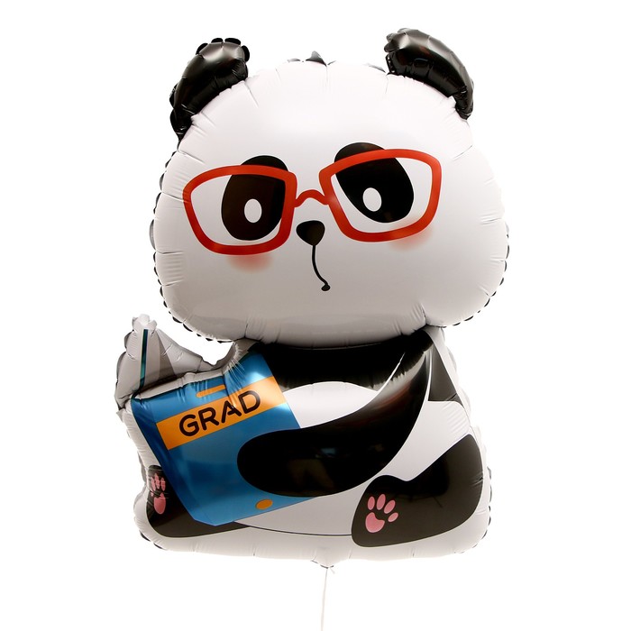 Шар фольгированный 35 «Панда в очках»