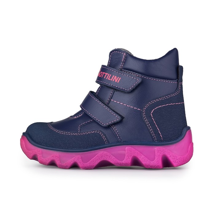 фото Ботинки детские, размер 24, цвет фиолетово-розовый bottilini