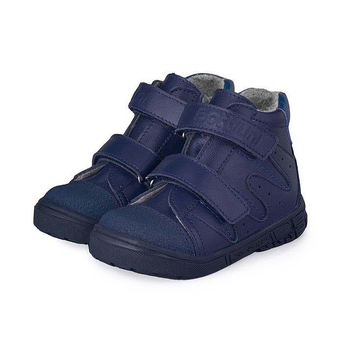 Ботинки детские, размер 21, цвет тёмно-синий