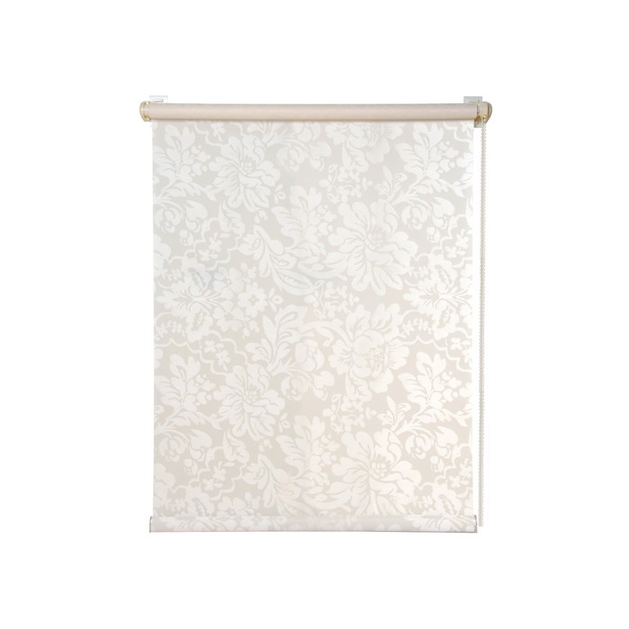 Рулонная штора «Романтика», 160х160 см, цвет кремовый