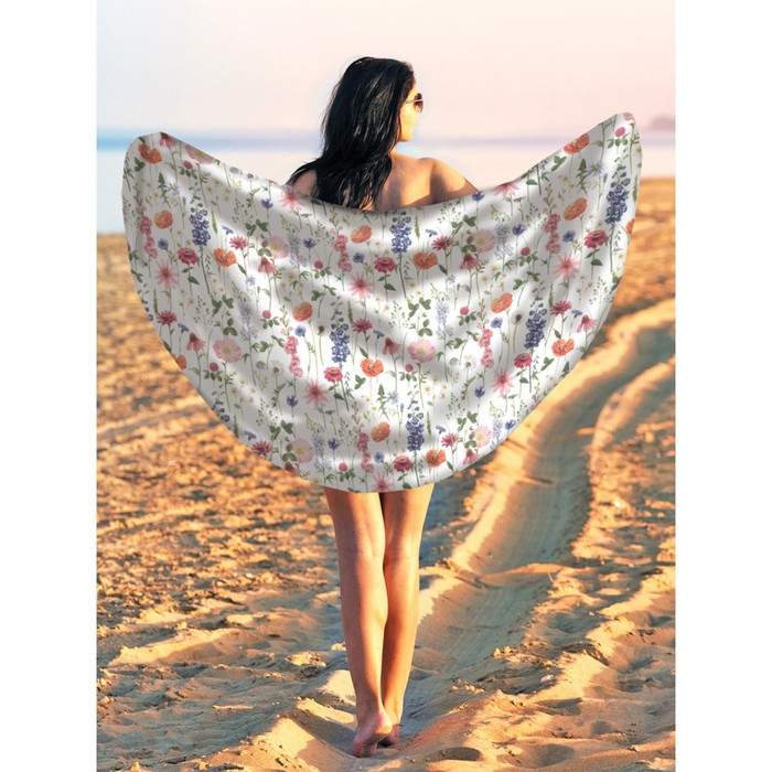 Парео и пляжный коврик «Летнее настроение», d = 150 см