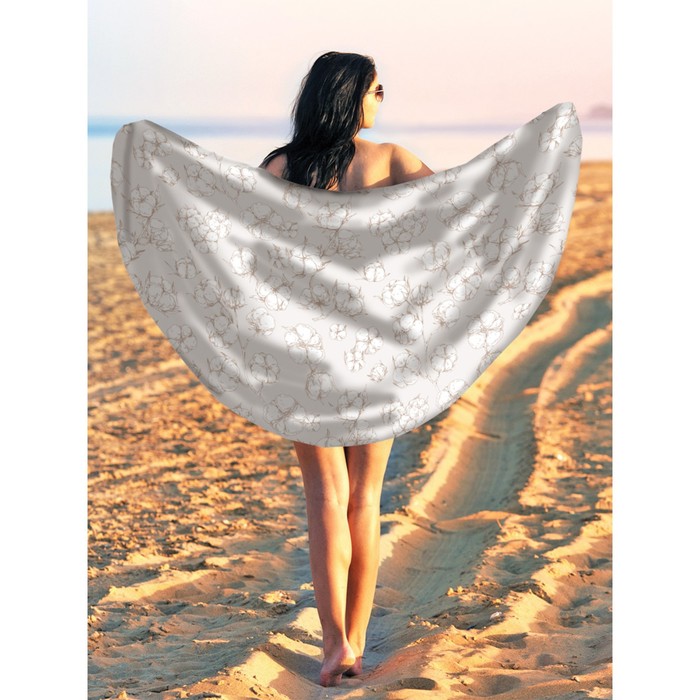 Парео и пляжный коврик «Хлопок», d = 150 см