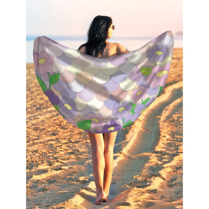 Парео и пляжный коврик «Сказочная поляна», d = 150 см