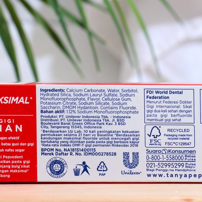 

Зубная паста Pepsodent Cavity Fighter Защита от кариеса, 190 г