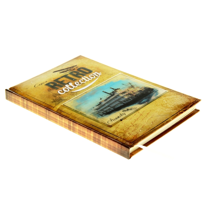 Ежедневник "Steamship. Серия Retro Collection" ,твёрдая обложка, А5, 96 листов