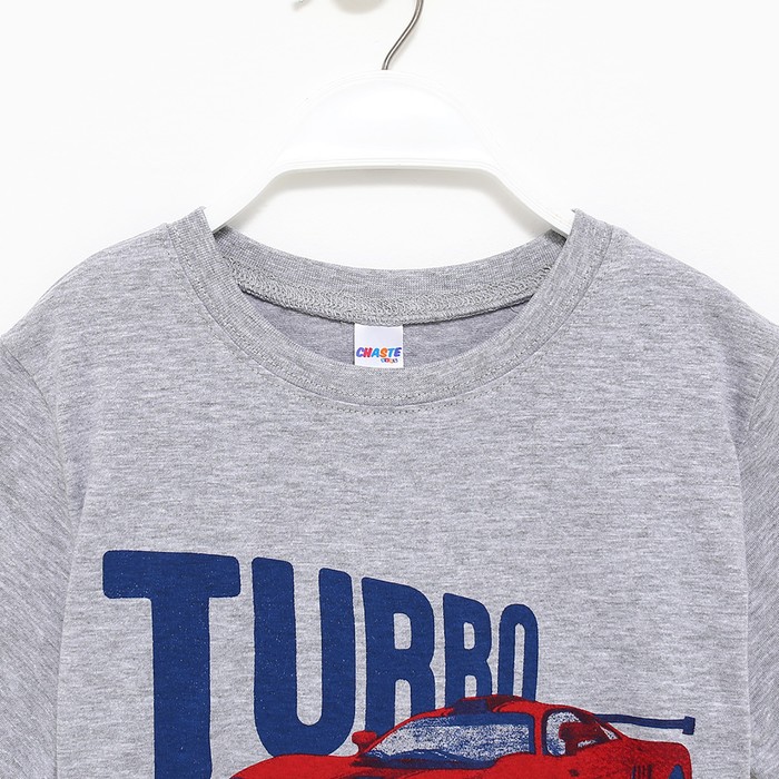 

Футболка для мальчика, цвет серый/turbo, рост 152 см