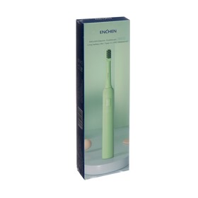Электрическая зубная щетка Enchen Mint 5, ультразвуковая, 40000 дв/мин, 1 насадка, зеленая