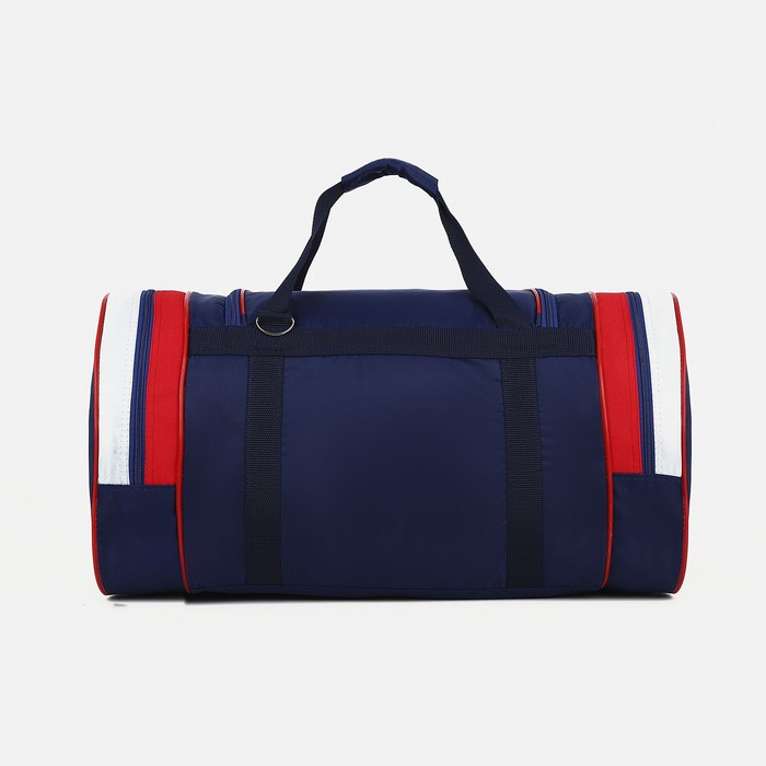 фото Сумка спортивная на молнии, 4 наружных кармана, цвет синий