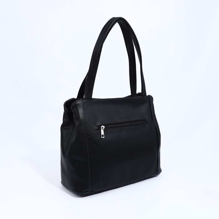 

Сумка-тоут RICHET на молнии, цвет чёрный