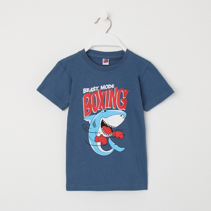 

Футболка для мальчика, цвет тёмно-синий, рост 92 см