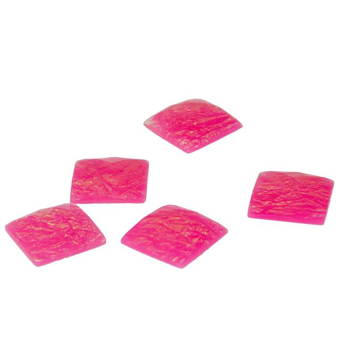 Декор для творчества "Квадратики цвета цикламен", набор 30 шт.