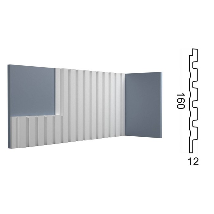 

Стеновая панель Kr232SP, 16х1,2х270 см