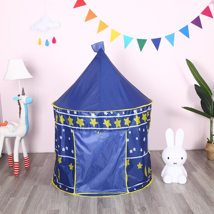 фото Палатка детская игровая «шатер», цвет синий