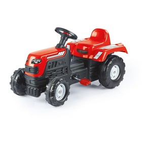 Трактор педальный DOLU Ranchero, клаксон, цвет красный 8145