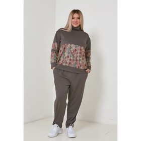 

Костюм женский, размер 56, цвет серый