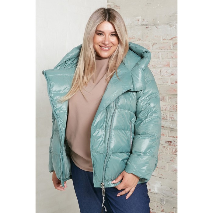 Куртка женская, размер 56, цвет хаки куртка женская размер 56 цвет бежевый