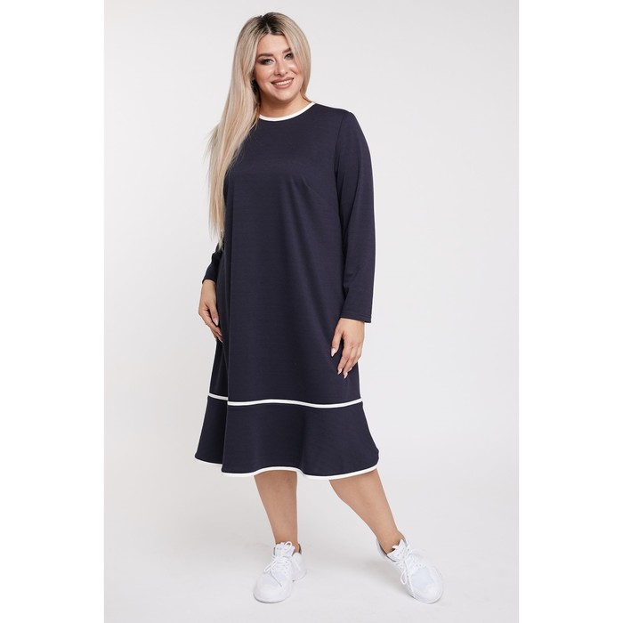 фото Платье женское, размер 54, цвет синий luxury plus