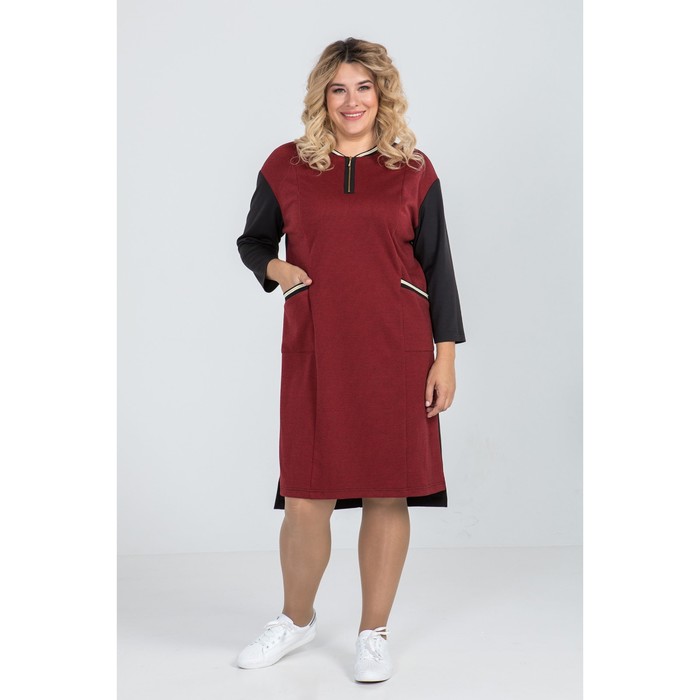 

Платье женское, размер 56, цвет красный