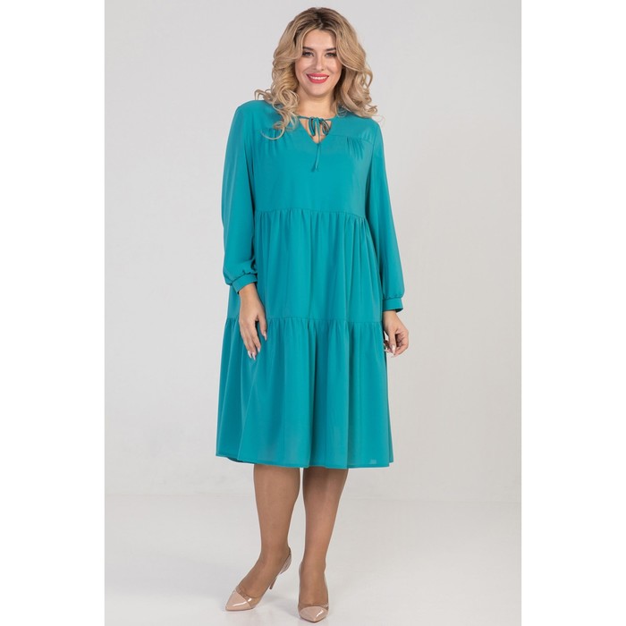 

Платье женское, размер 58, цвет бирюзовый