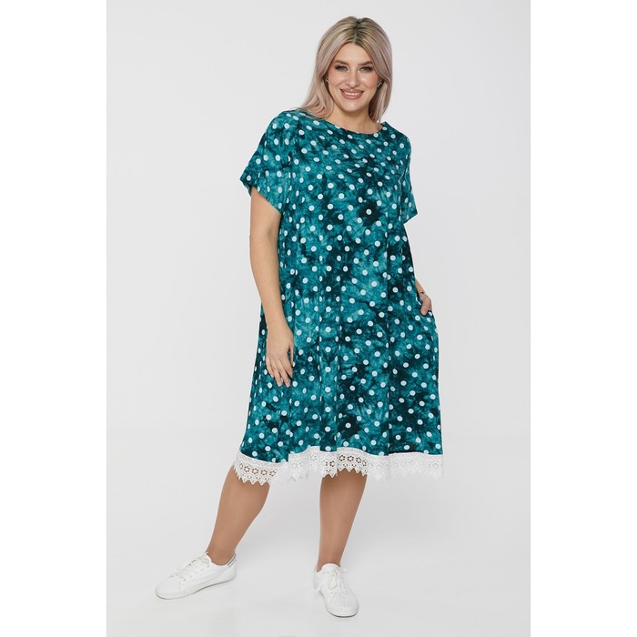 

Платье женское, размер 68, цвет светло-зелёный