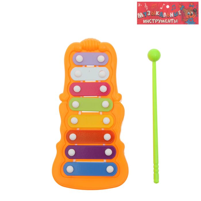 Металлофон "Игрушка", 8 тонов, МИКС