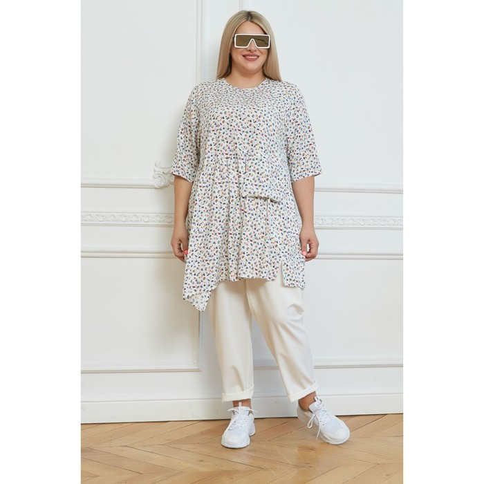 фото Туника женская, размер 70, цвет белый luxury plus