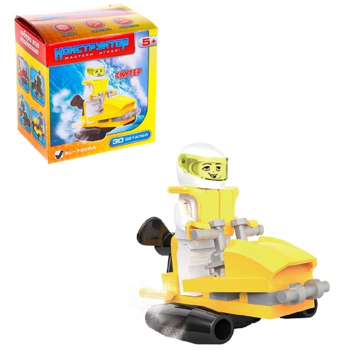 Конструктор "Скутер", 30 деталей