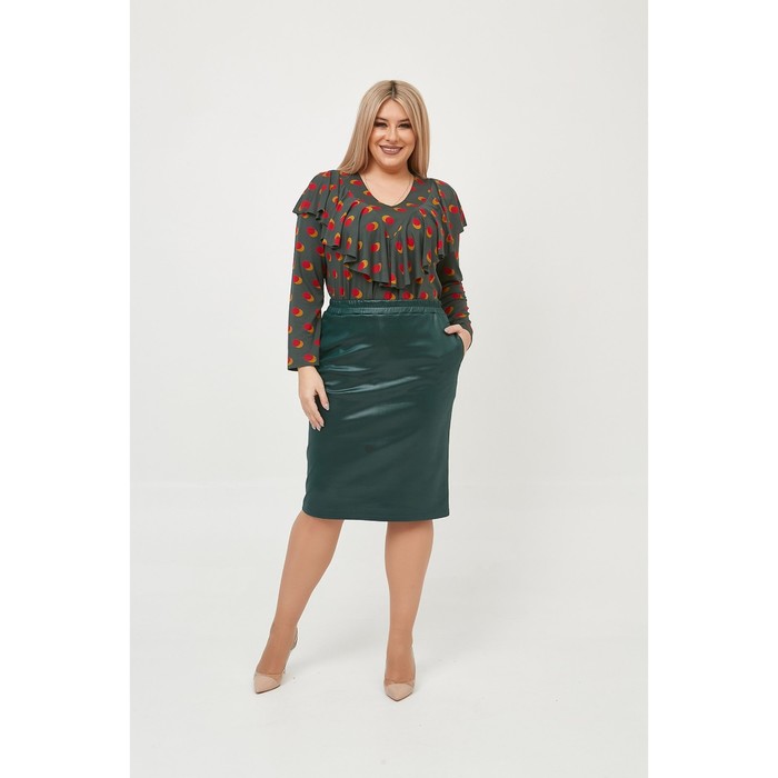 

Юбка женская, размер 60, цвет зелёный