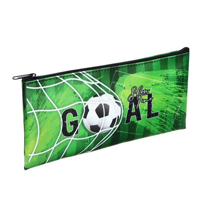 

Пенал мягкий 1 отделение, 120 х 220 мм, плоский, ПМП 17-20, Goal, 70420