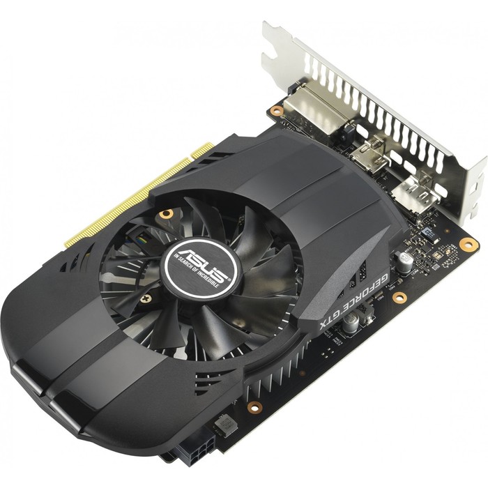 

Видеокарта Asus PH-GTX1650-O4GD6-P-EVO, GeForce GTX 1650 4 Гб, GDDR6, HDMI, DP, DVI