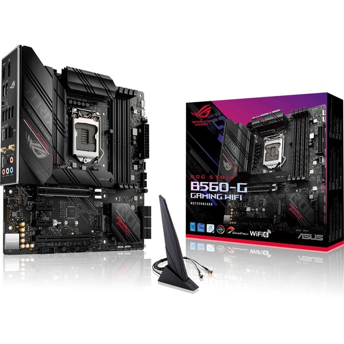 

Материнская плата Asus ROG STRIX B560-G GAMING WIFI, LGA1200, B560, 4хDDR4, HDMI, DP, mATX