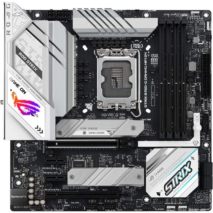 

Материнская плата Asus ROG STRIX B760-G GAMING WIFI D4, LGA1700, Z790,4хDDR4, HDMI, DP, mATX